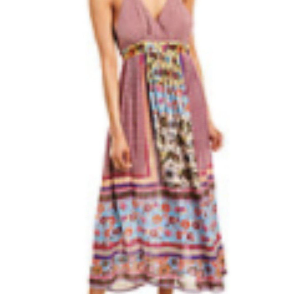 RAGA Robin  Floral Boho Midi Dress Size Large NWT